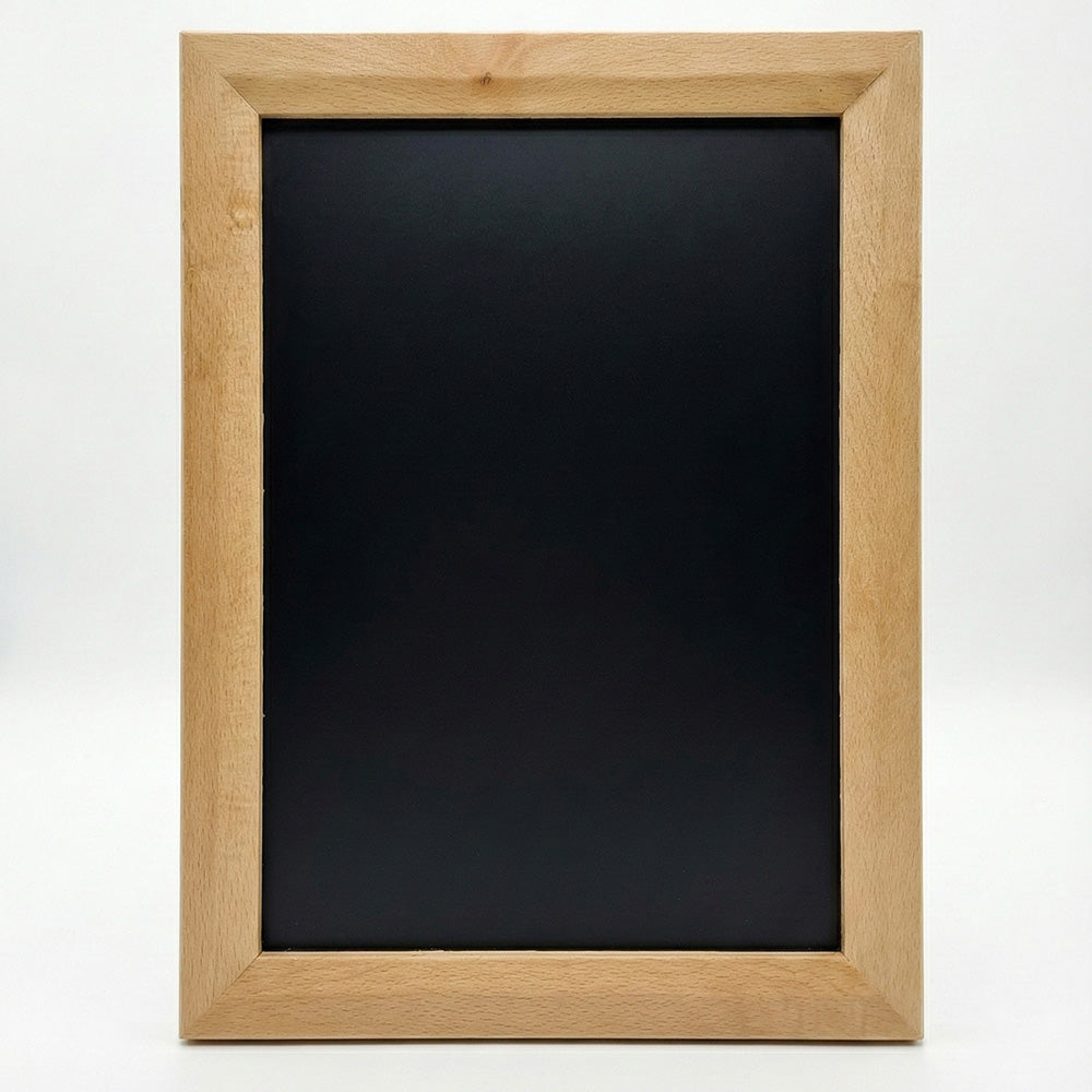 Wandkreidetafel 64 × 89 cm, Magnetisch, Holzrahmen Buche – B-Ware / Abverkauf