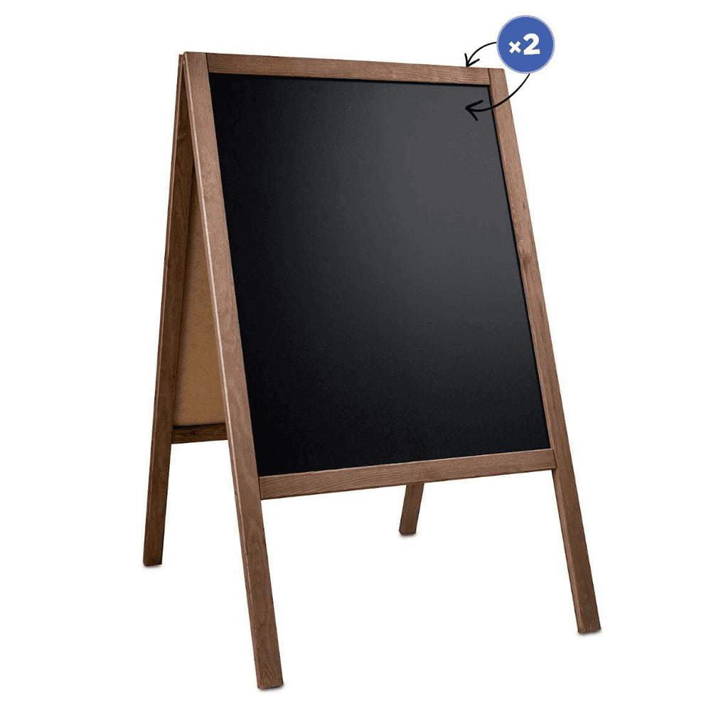 Holz Kundenstopper "ColorFrame" 100x60cm, Indoor