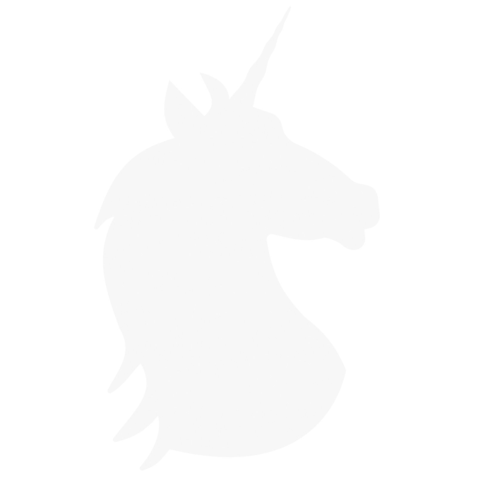 Securit® Wandkreidetafel Silhouette, Unicorn Weiss, 30x49cm