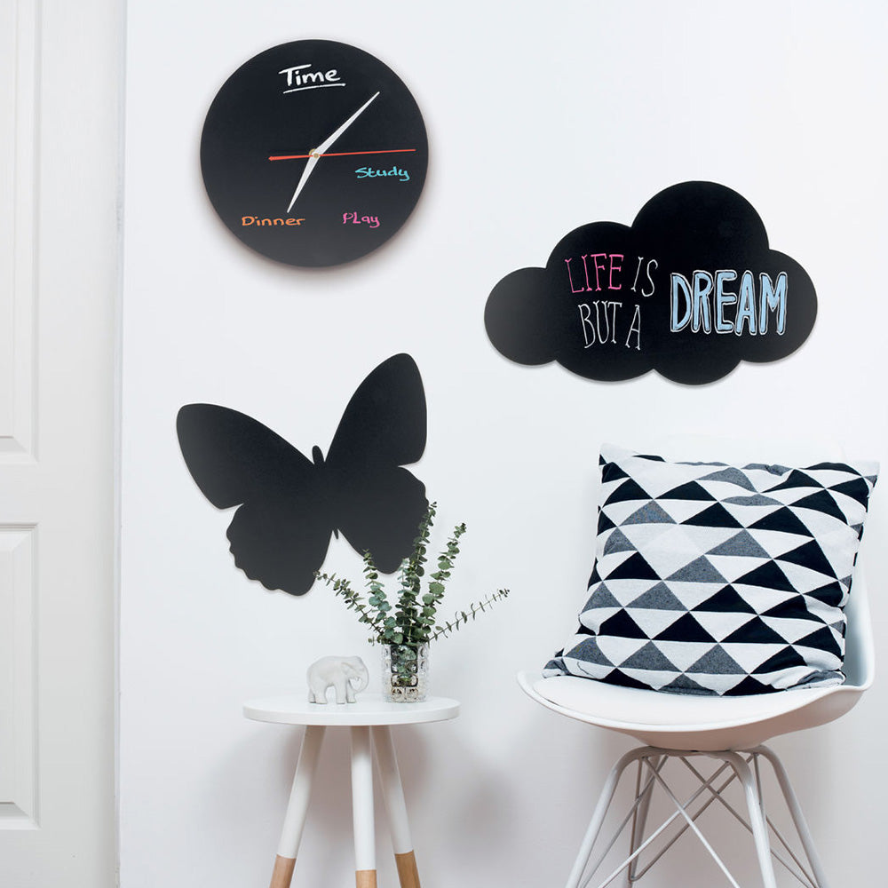 Securit® Wandkreidetafel Silhouette Schmetterling, 36x31cm