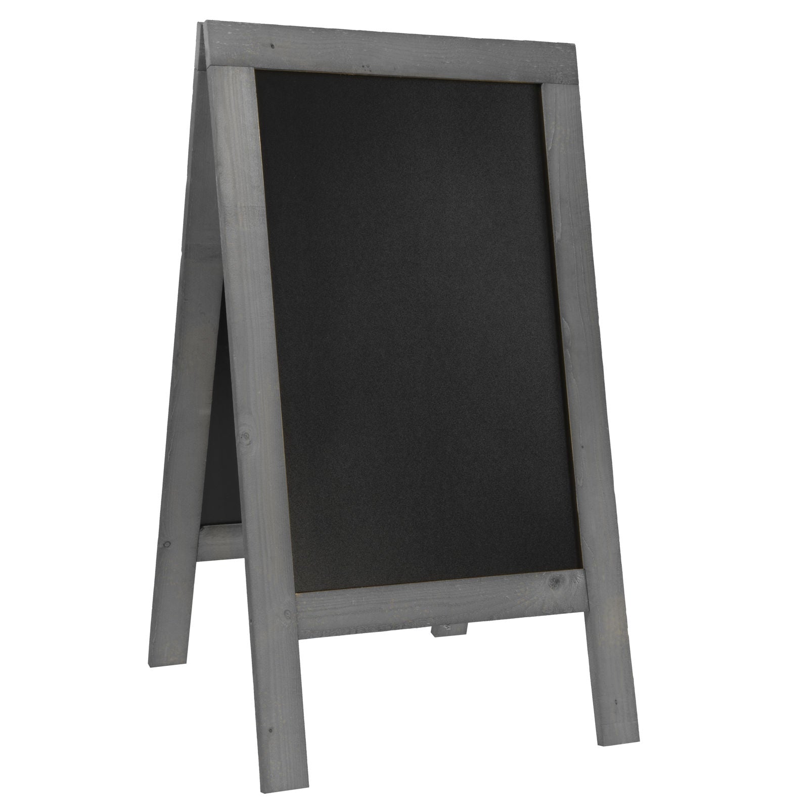 Securit® Holz Kundenstopper "Vintage", 135x75cm, Grau, Outdoor