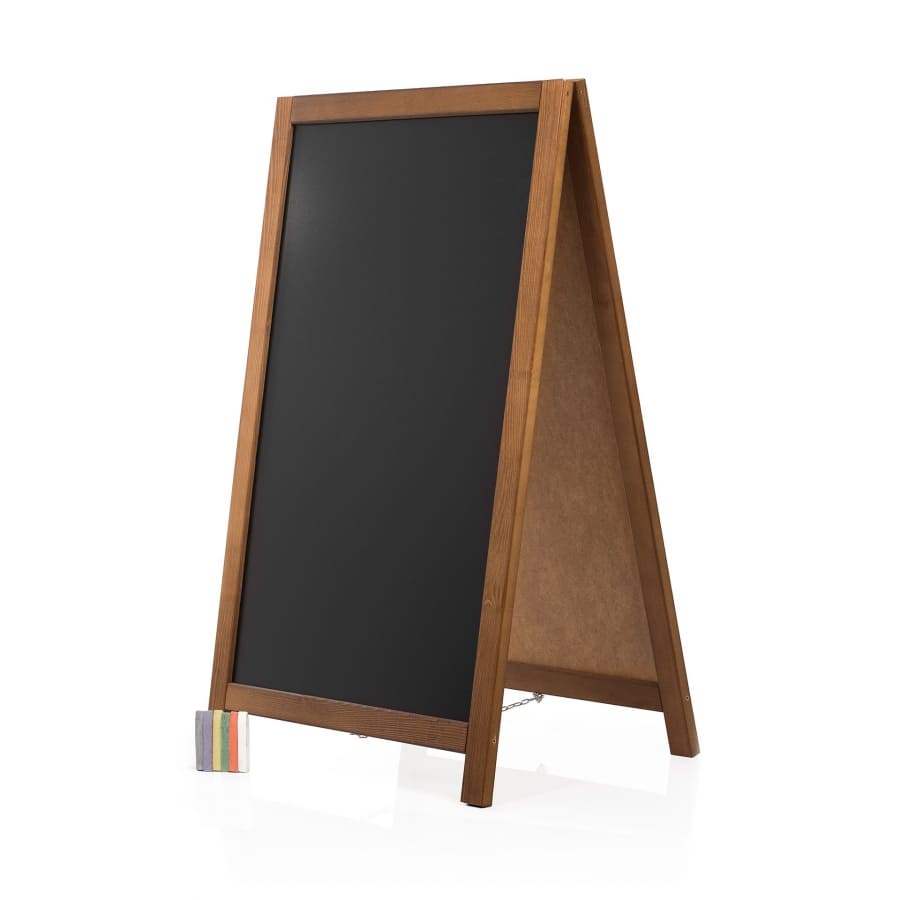 Holz Kundenstopper 95x56cm, Indoor