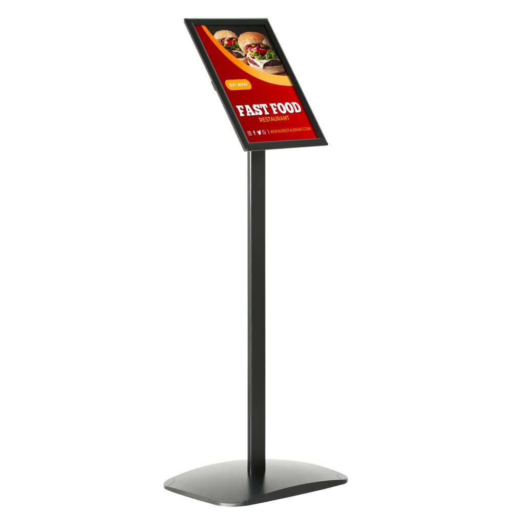 Infoständer "Deco", DIN A4, Schwarz