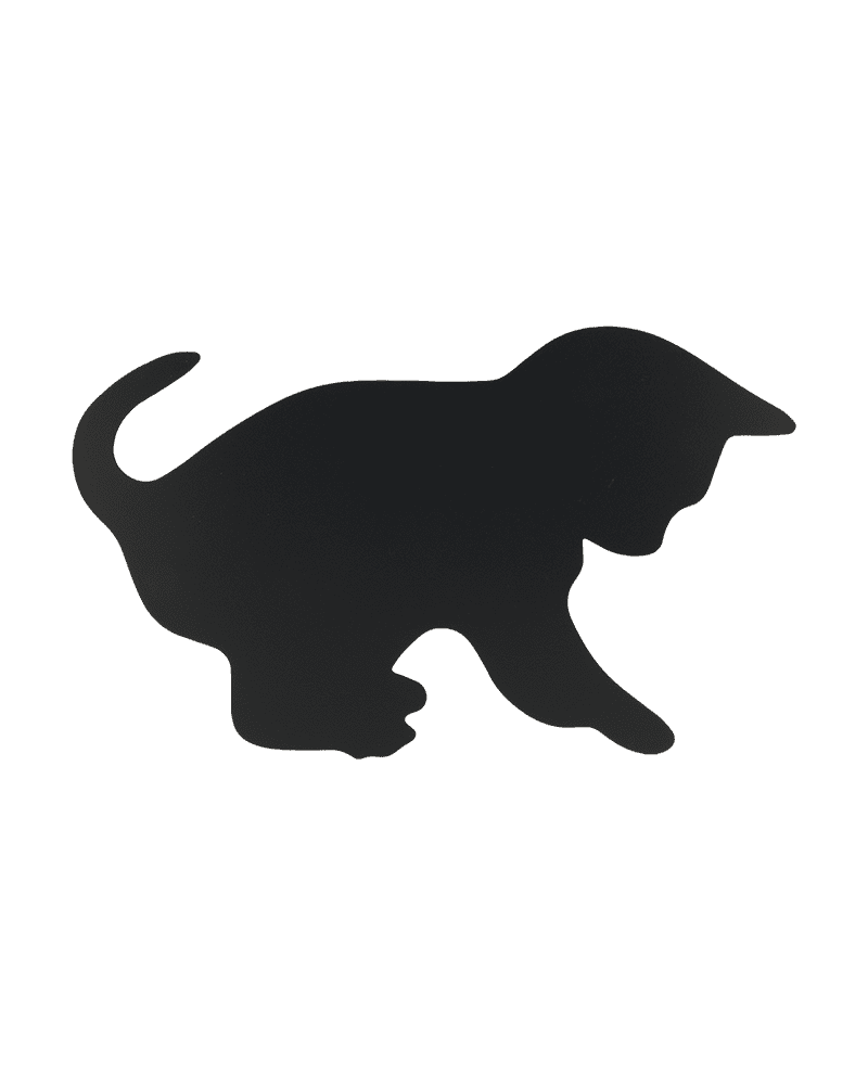 Katzen Kreidetafel Silhouette für das Bemalen mit Kreidemarker Securit