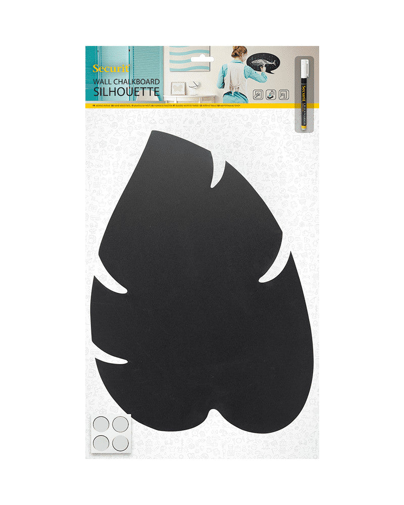 Securit® Wandkreidetafel Silhouette Blatt, 29x44cm