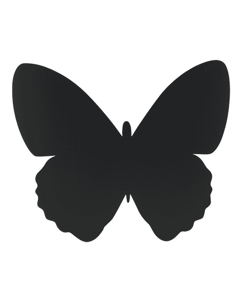 Securit® Wandkreidetafel Silhouette Schmetterling, 36x31cm