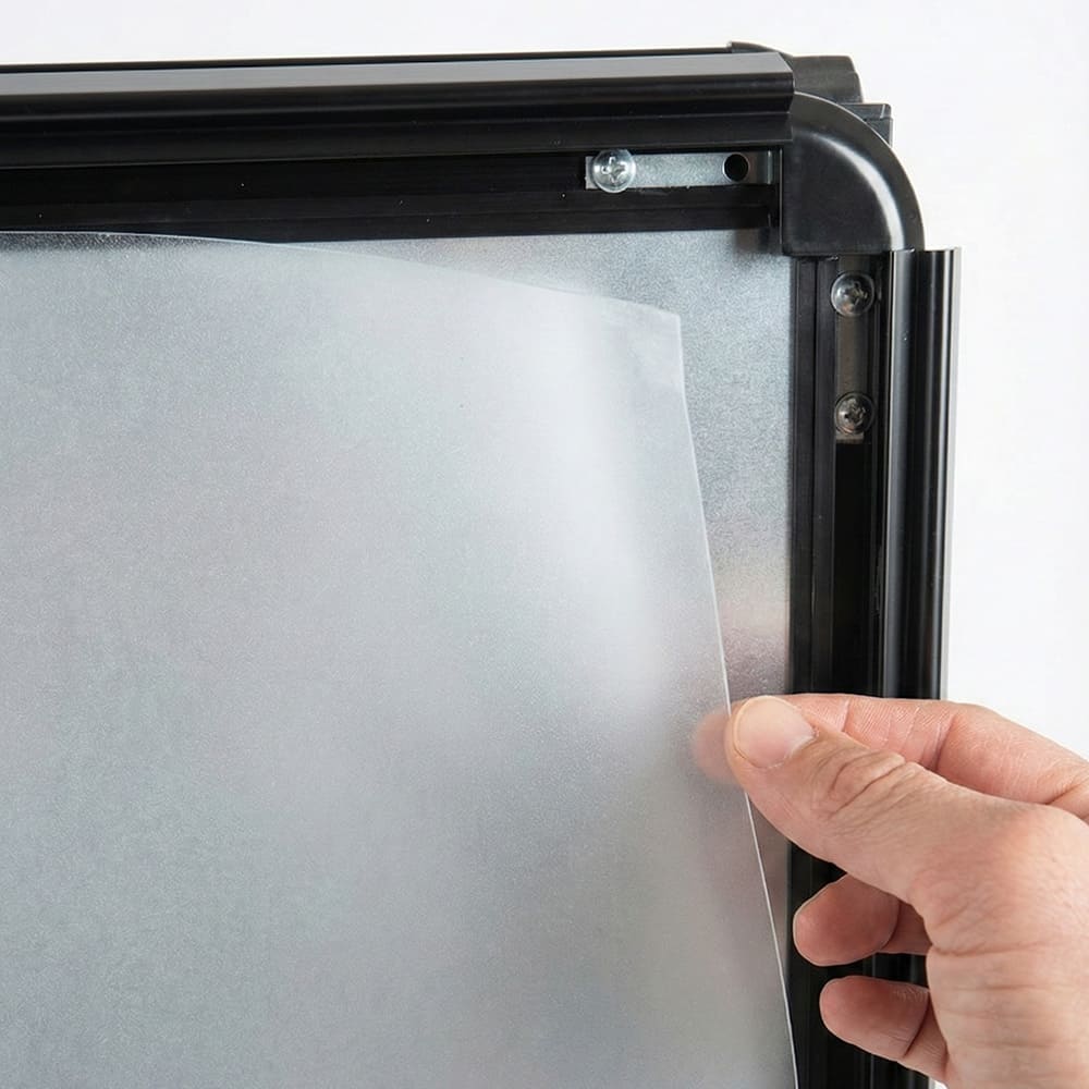 Kundenstopper Alu Classic Black Outdoor | Schwarzer Plakatständer