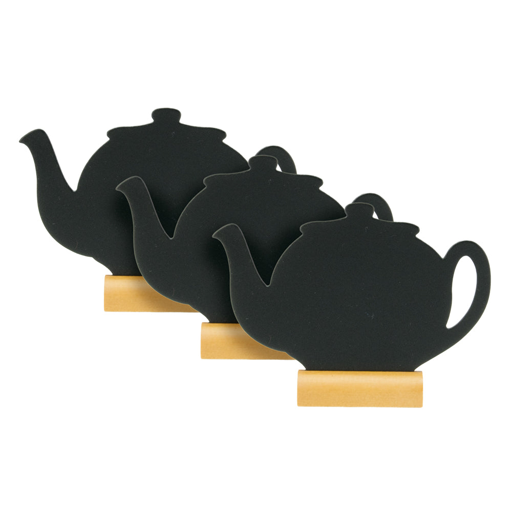 Securit®, Mini Tischkreidetafel "Teekanne", 3er-Set