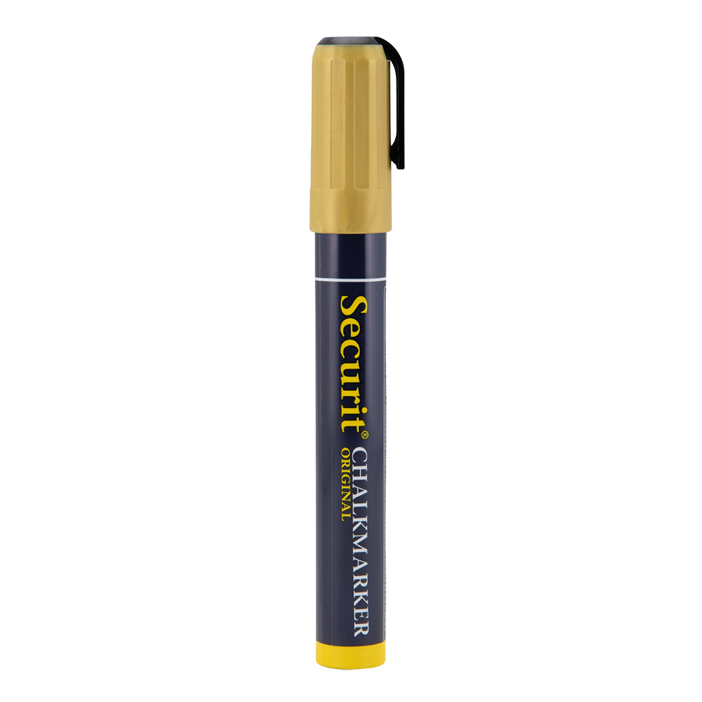 Securit® Kreidemarker, 2-6mm, Einzeln, Gold
