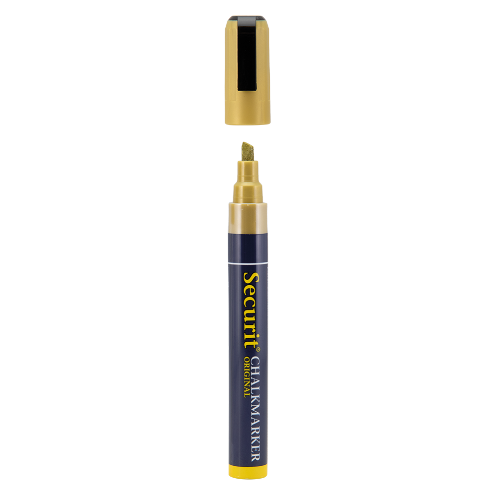 Securit® Kreidemarker, 2-6mm, Einzeln, Gold