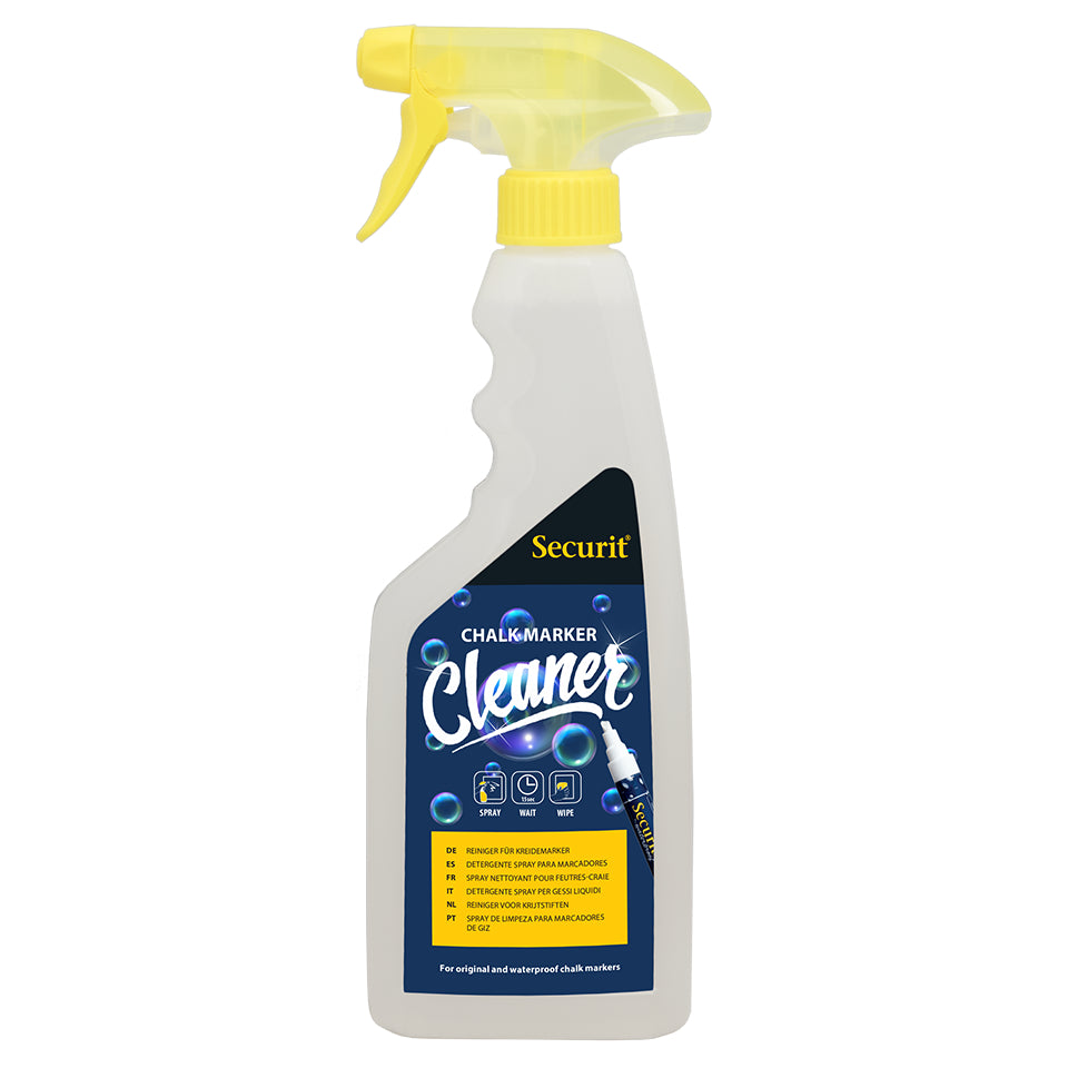 Securit® Reinigungsspray für wasserfeste Kreidemarker, 500ml
