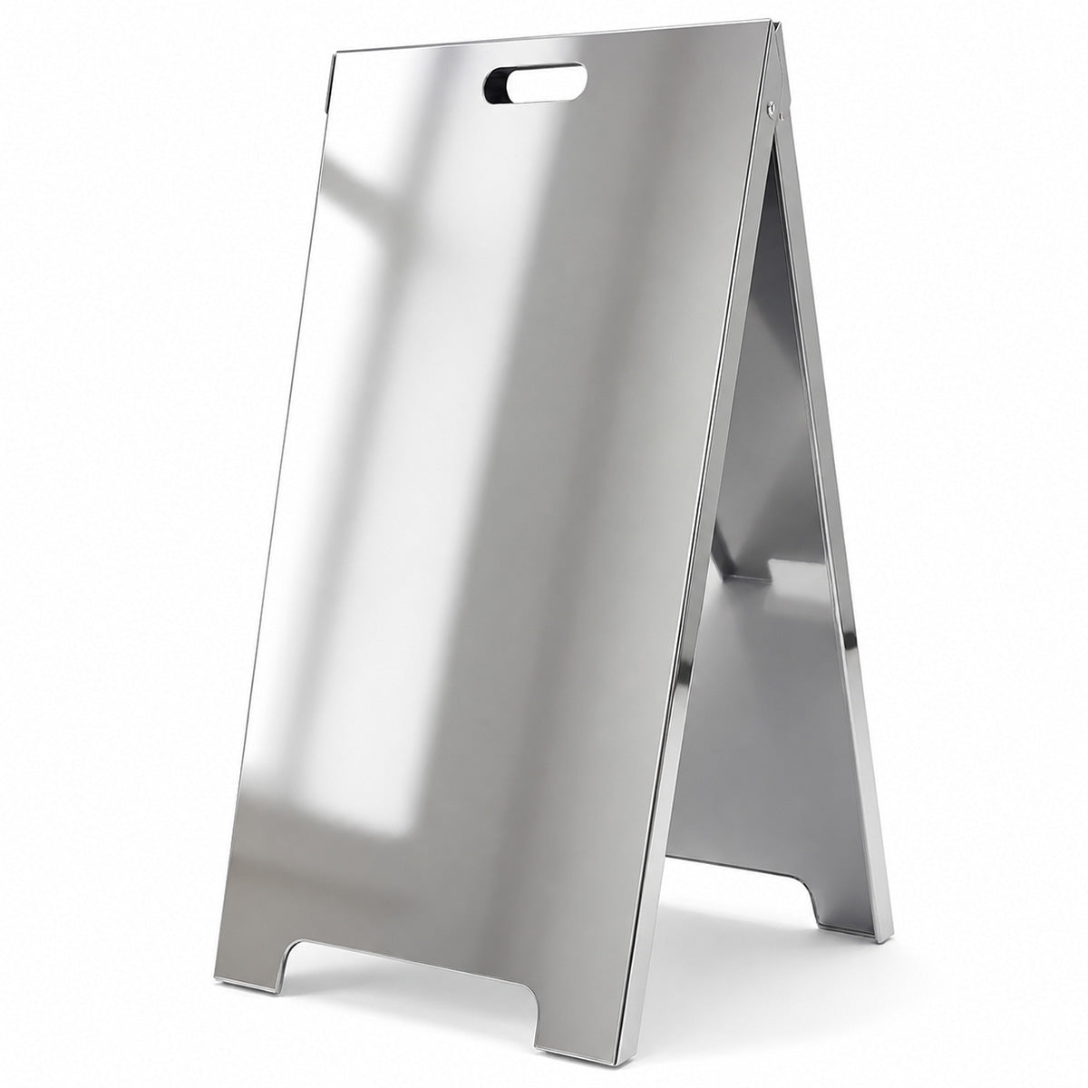 Kundenstopper Spiegeloptik, 60x120cm, Indoor