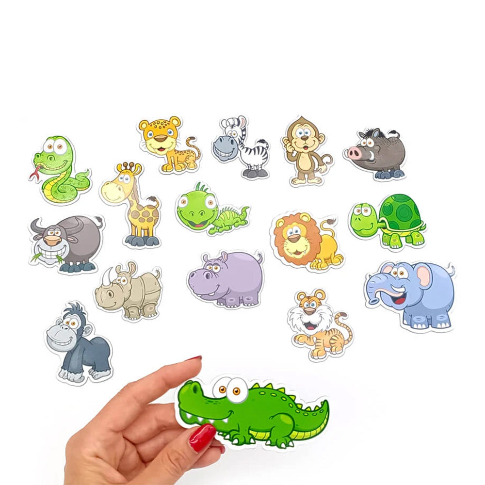 Magnet-Set Zootiere – 16 kinderfreundliche Magnete für Spiel & Deko