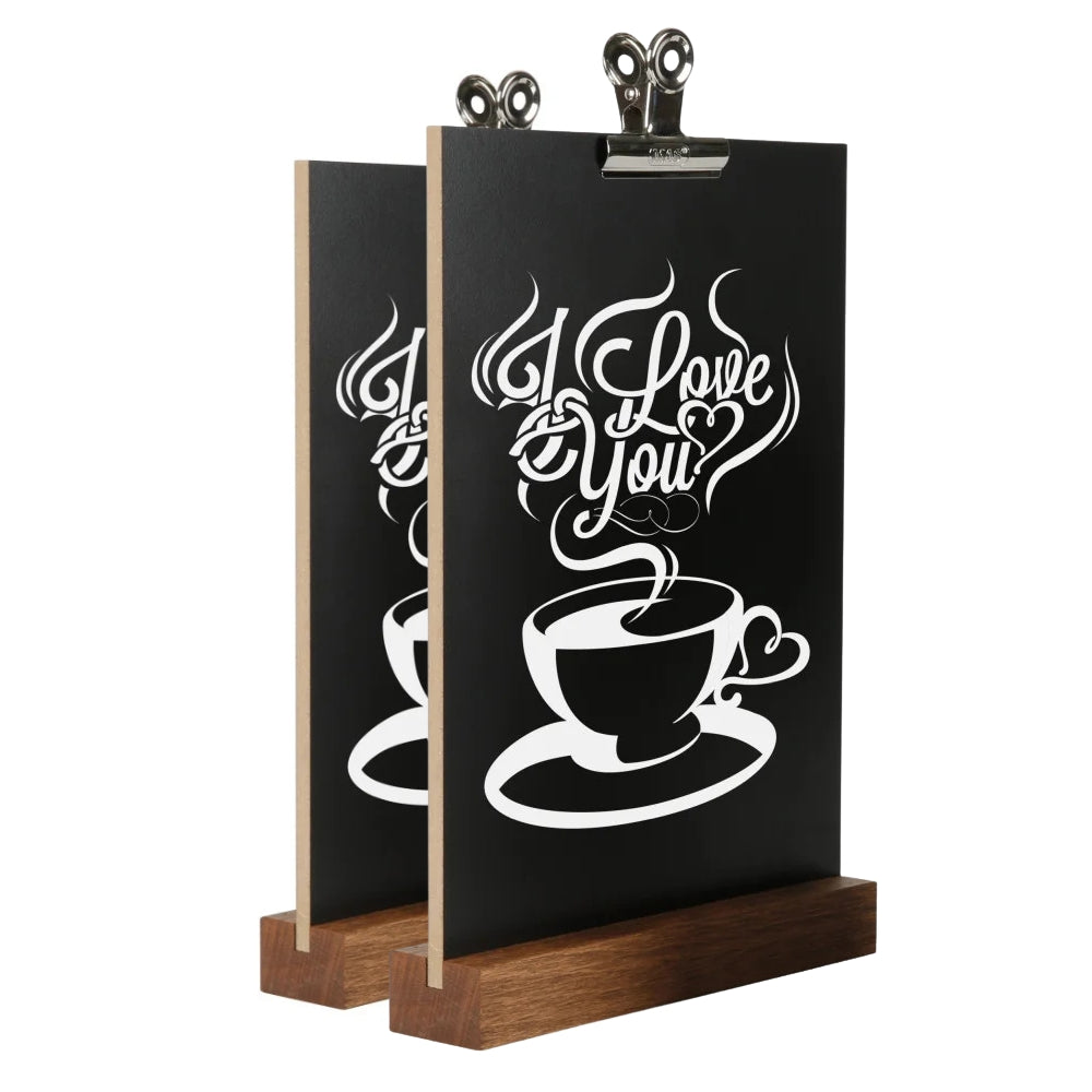 Tischkreidetafel "ClipBoard", 2er Set
