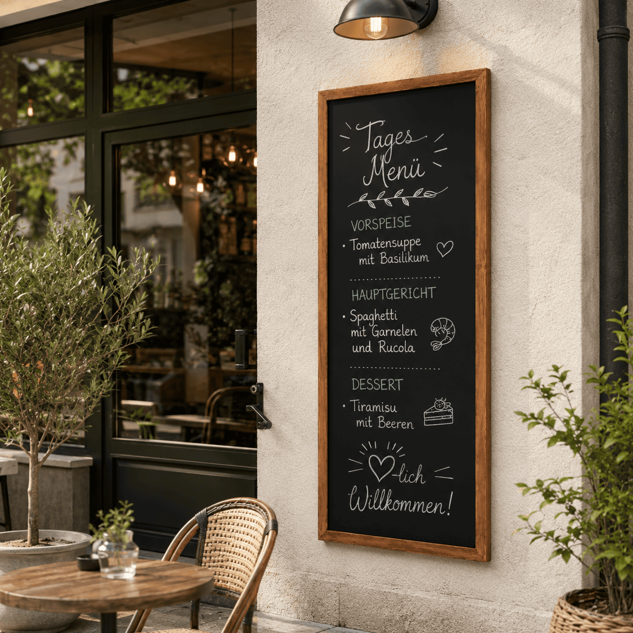 Wandkreidetafel "InspiraBoard" 60x150 cm – Outdoor