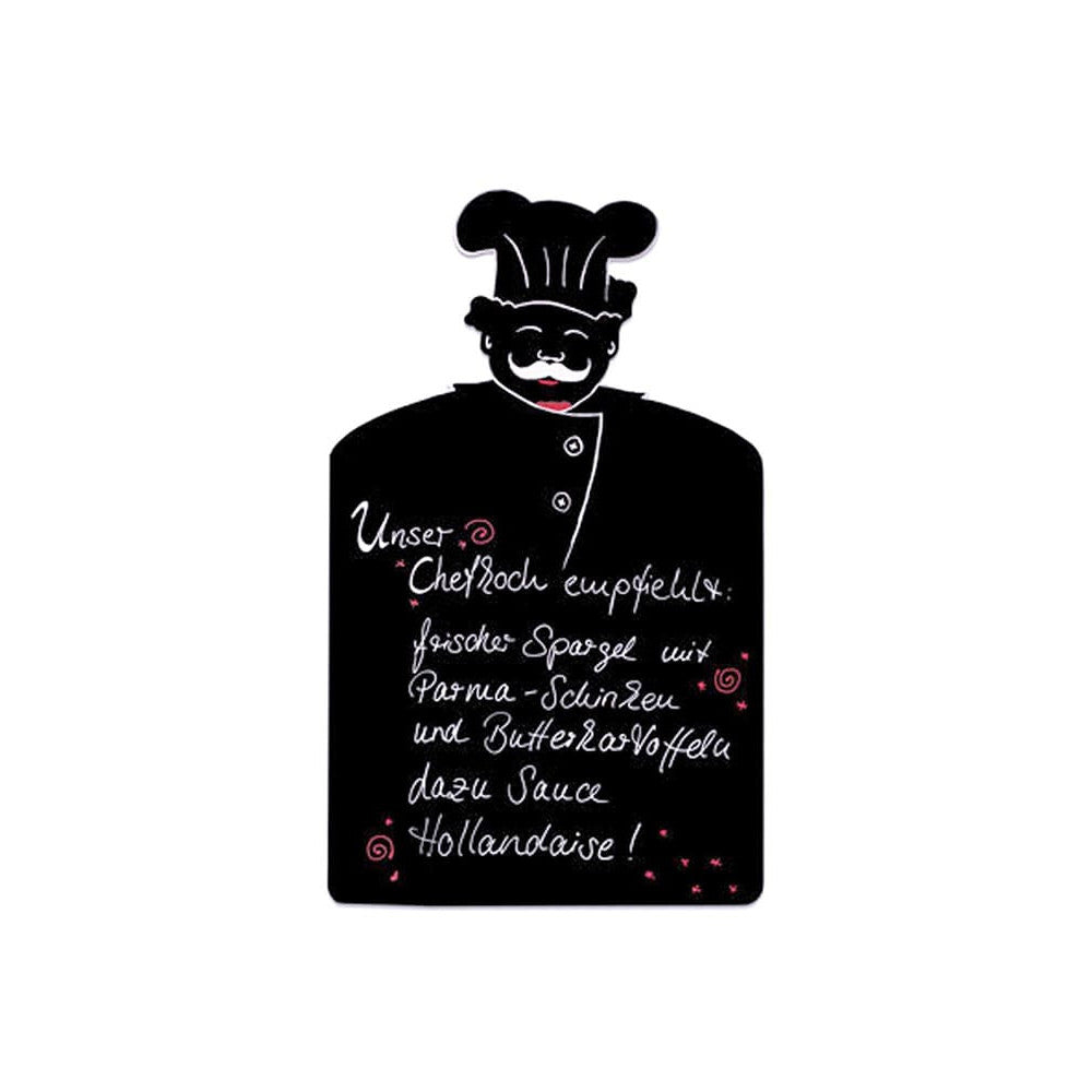Chefkoch Kreidetafel Silhouette