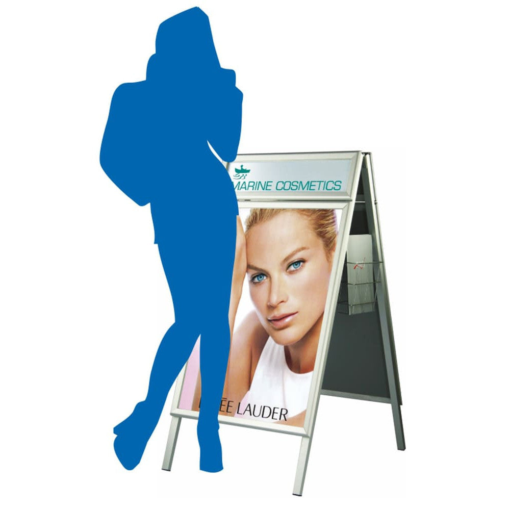 DIN A1 Kundenstopper mit Topschild Outdoor