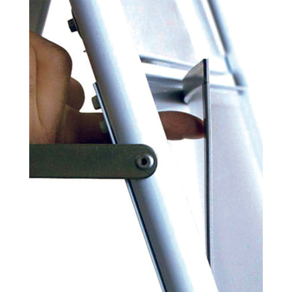 Kundenstopper Stahlrohr Deluxe, mit Topschild Ellipse, DIN A1, Outdoor