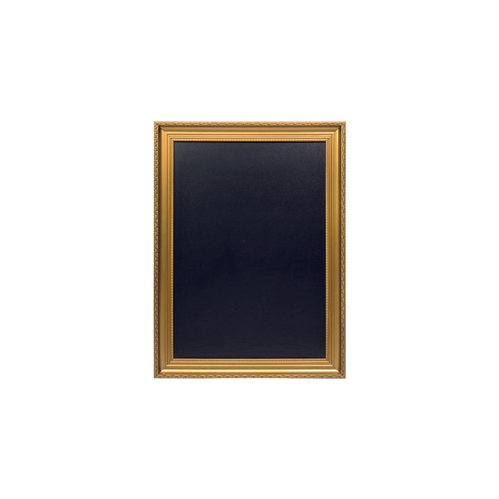 Goldene Kreidetafel 65x85cm mit schwarzer Kreidefläche