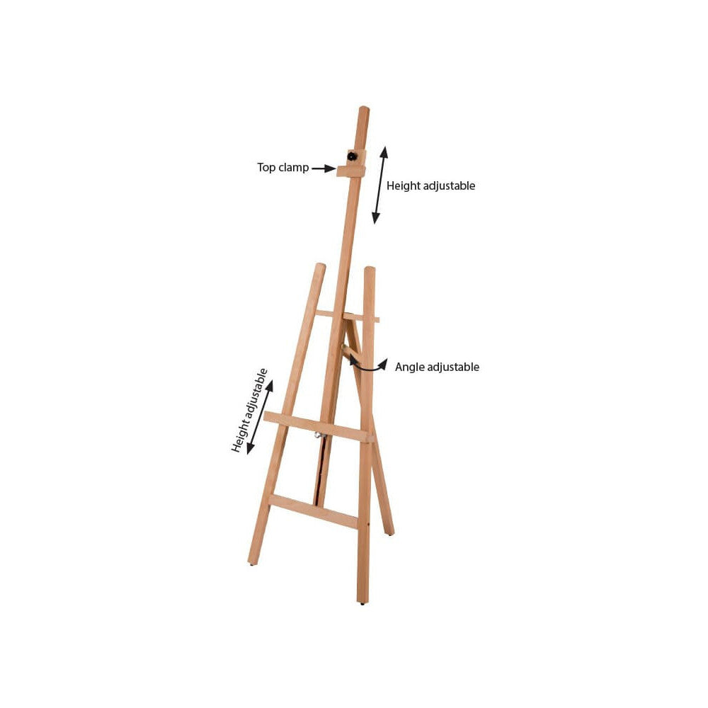 Höhenverstellbar Buchenholz Easel Staffelei ART