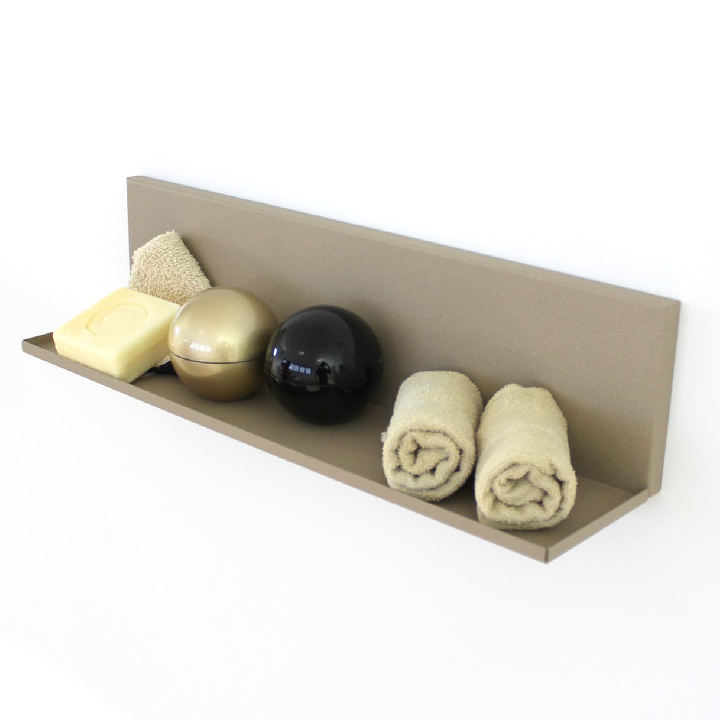 KalaMitica® Magnetisches Wandregal "Kostas", 50cm, Beige