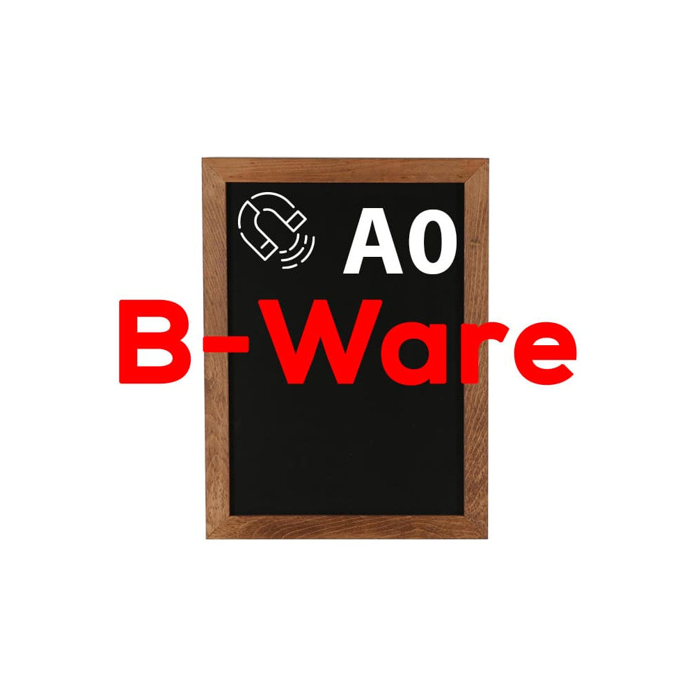 Kreidetafel DIN A0 magnetisch mit dunklem Holzrahmen günstig online kaufen