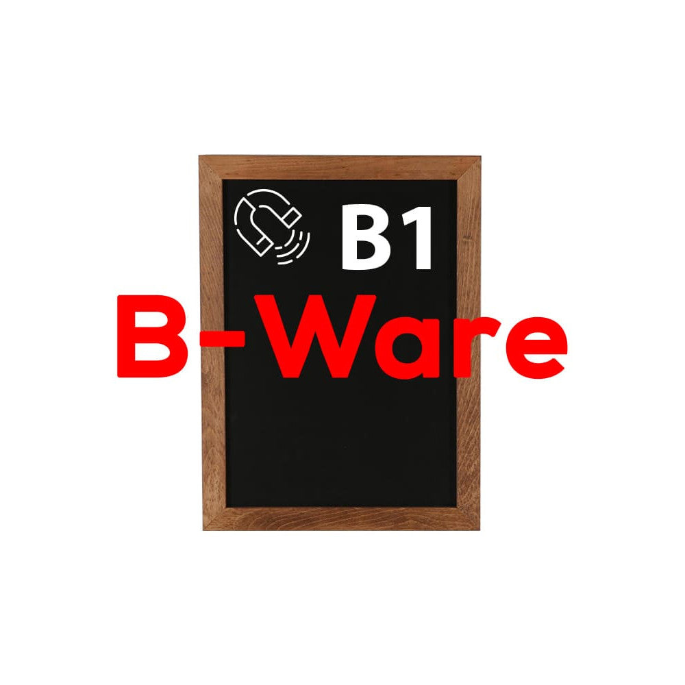 Kreidetafel magnetisch B1 mit dunklem Holzrahmen günstig online kaufen