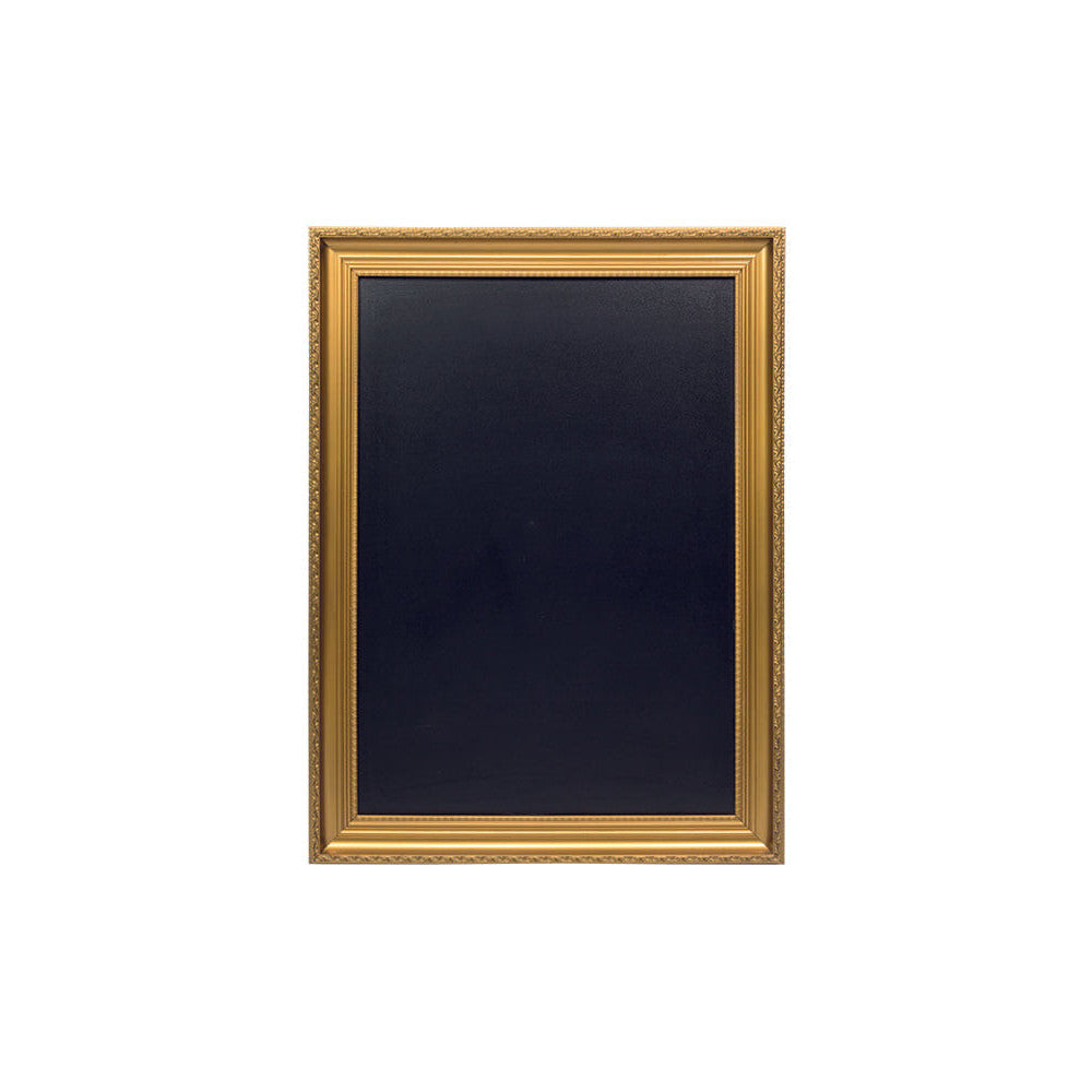 Kreidetafel mit goldenem Rahmen