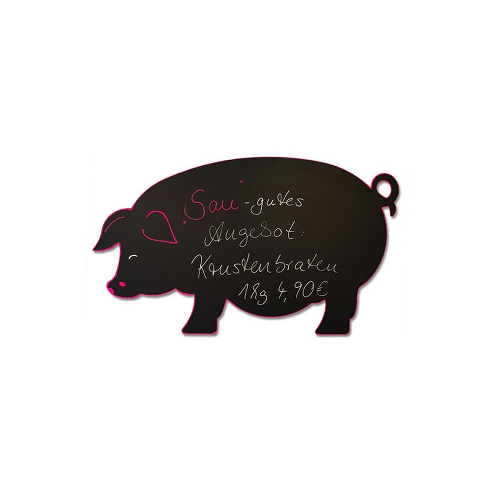 Kreidetafel Schwein