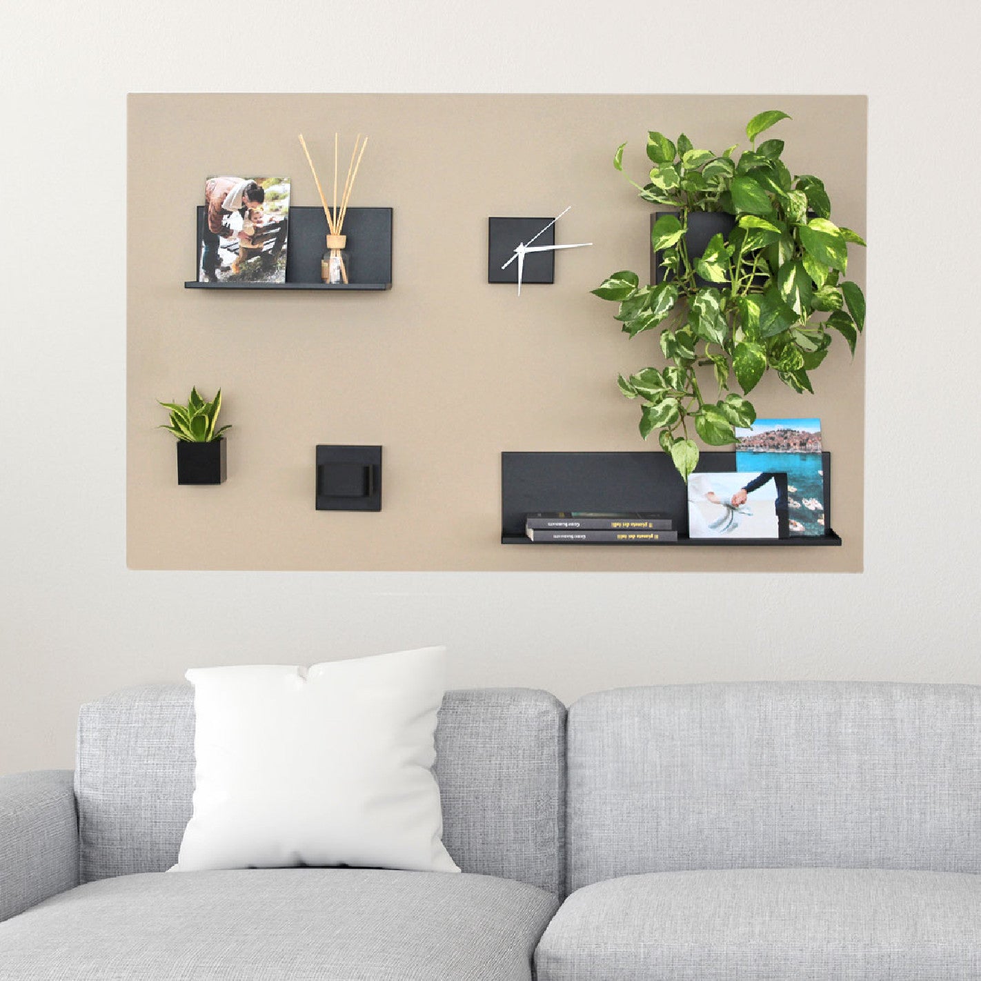 KalaMitica® Kreidetafel Magnetisch, Ohne Rahmen, 74x114cm, Beige