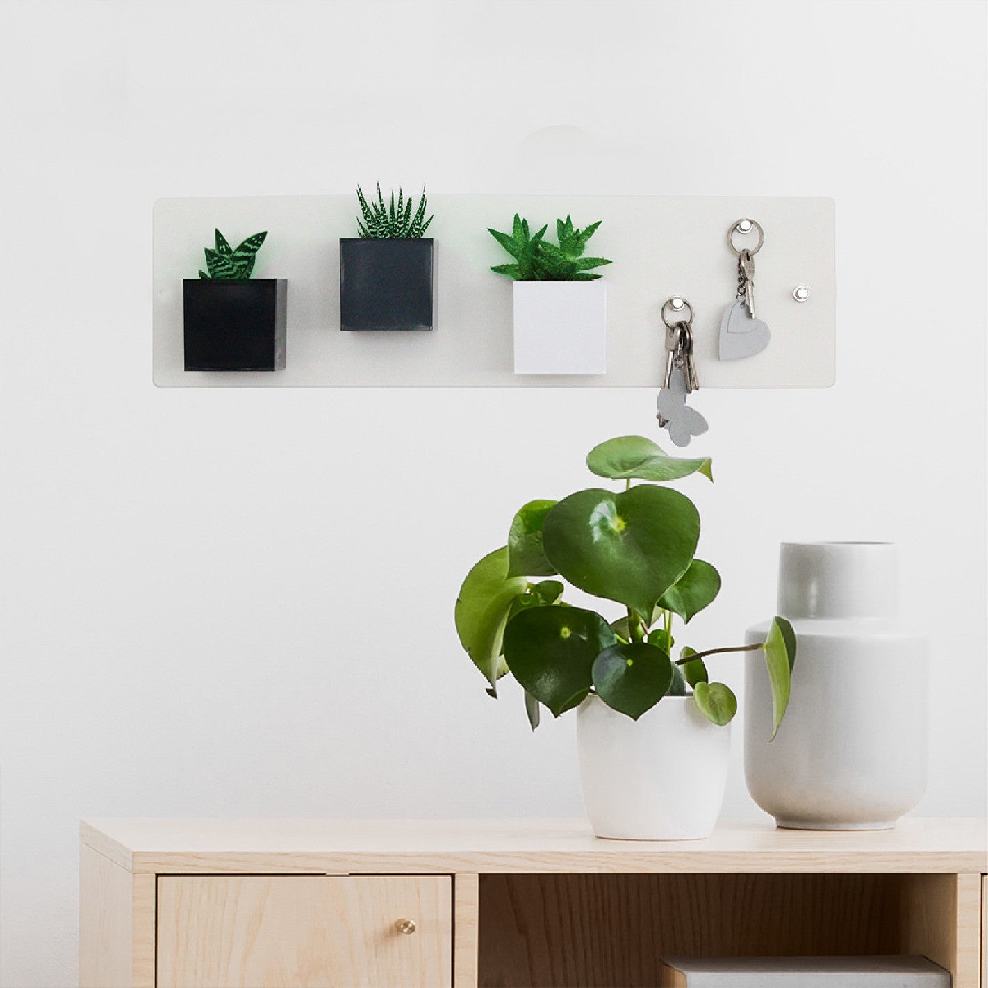 KalaMitica® Kreidetafel Magnetisch, Ohne Rahmen, 14x50cm, Weiss