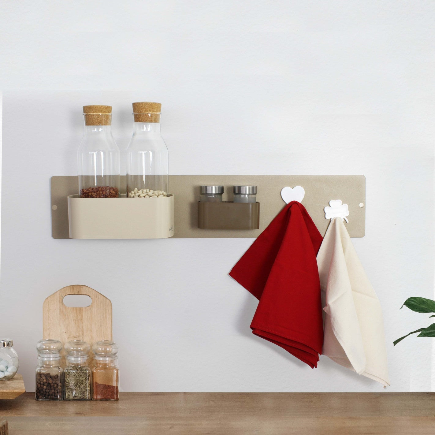 KalaMitica® Kreidetafel Magnetisch, Ohne Rahmen, 14x70cm, Beige