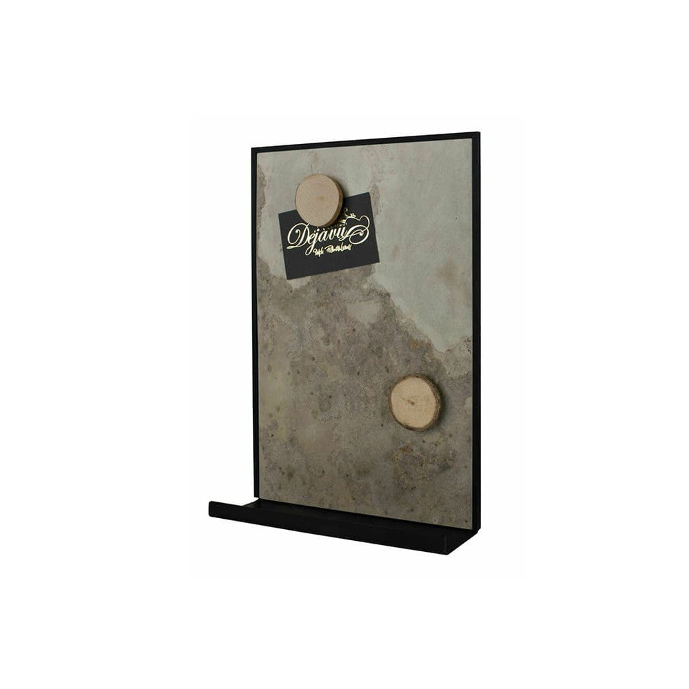 Magnetische Wandkreidetafel aus Schiefer für Küche mit Ablage für Kreide