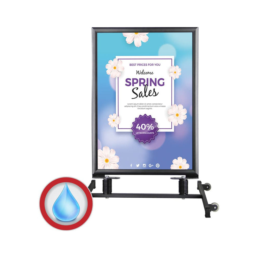 Outdoor Kundenstopper Plakatständer rollbar