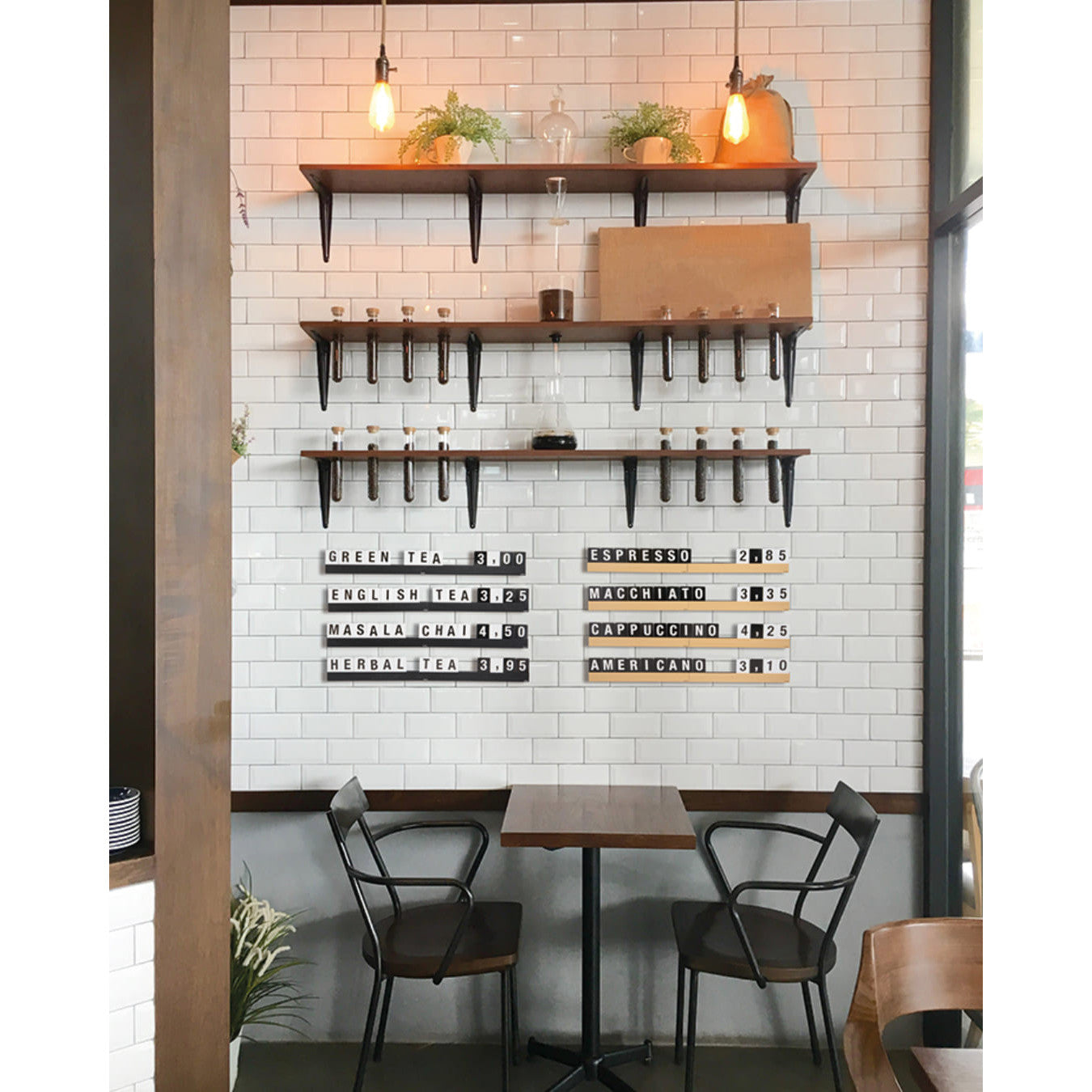 Securit® Buchstabenregal, Teak