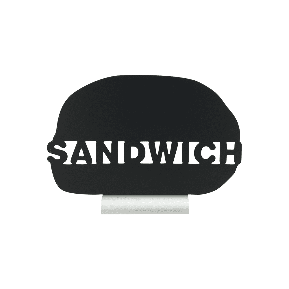 Tischaufsteller in Sandwich Form Silhouette Securit