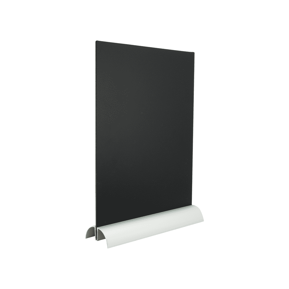 Tischkreidetafel mit Aluminium Fuss zum Präsentieren von Angeboten und Preislisten