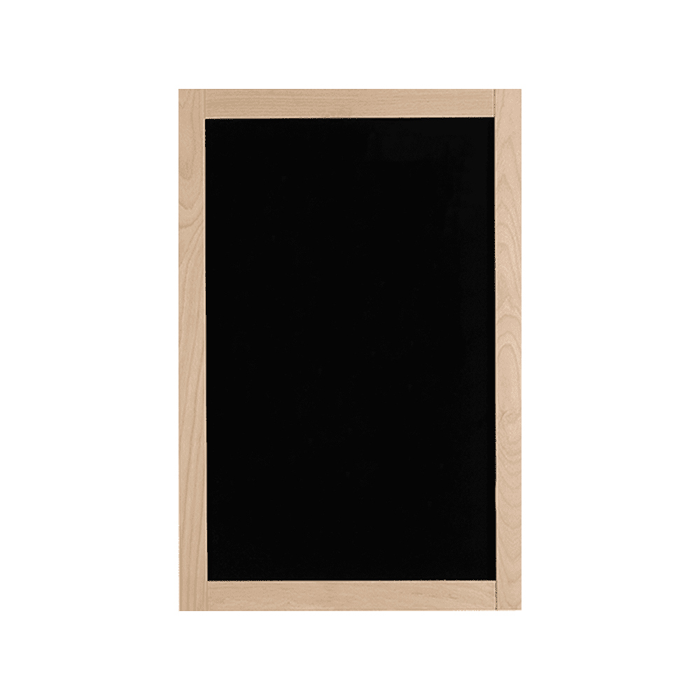 Wandkreidetafel mit Holzrahmen Buche 68x128cm