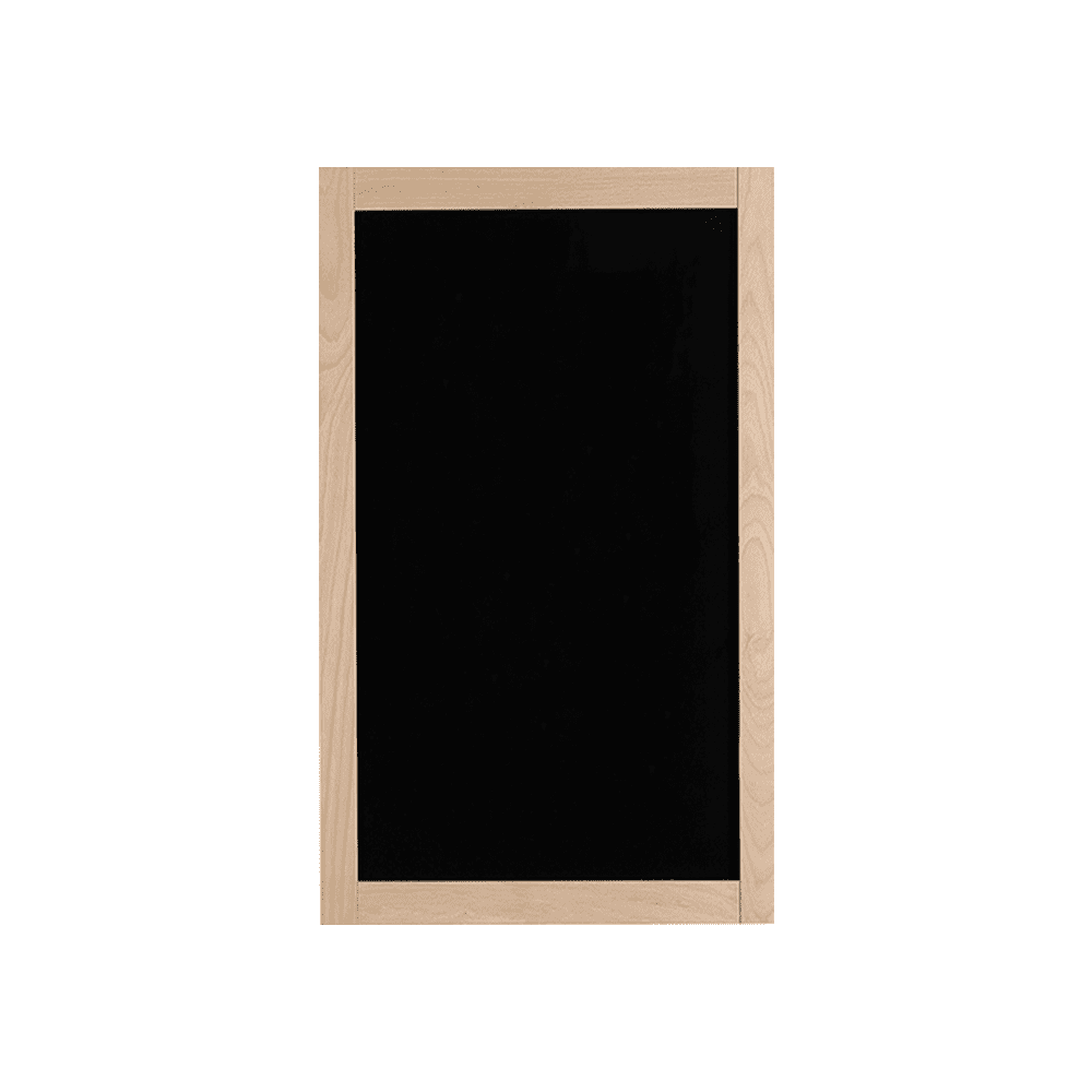 Wandkreidetafel mit Holzrahmen in Buche 60x115cm