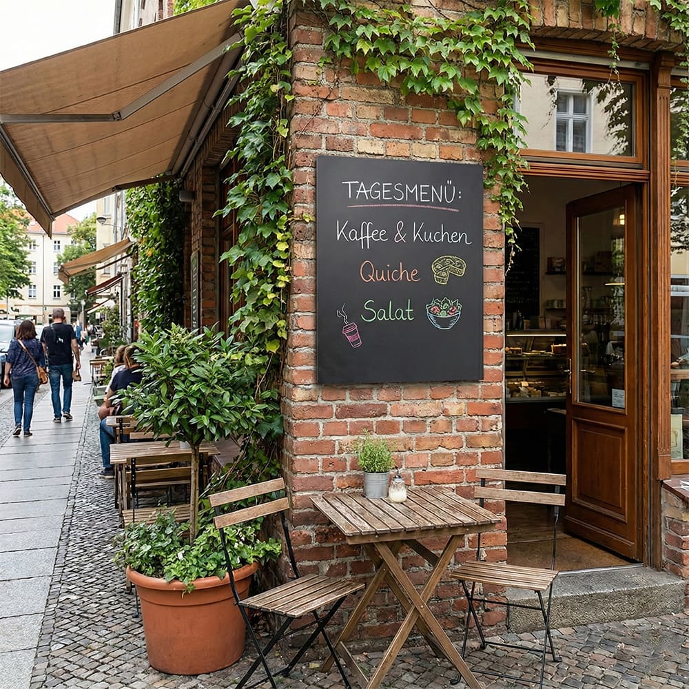 Kreidetafeln ohne Rahmen