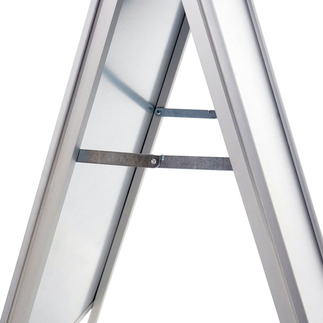 Kundenstopper Alu Classic Wasserfest, DIN A1, Silber, Outdoor