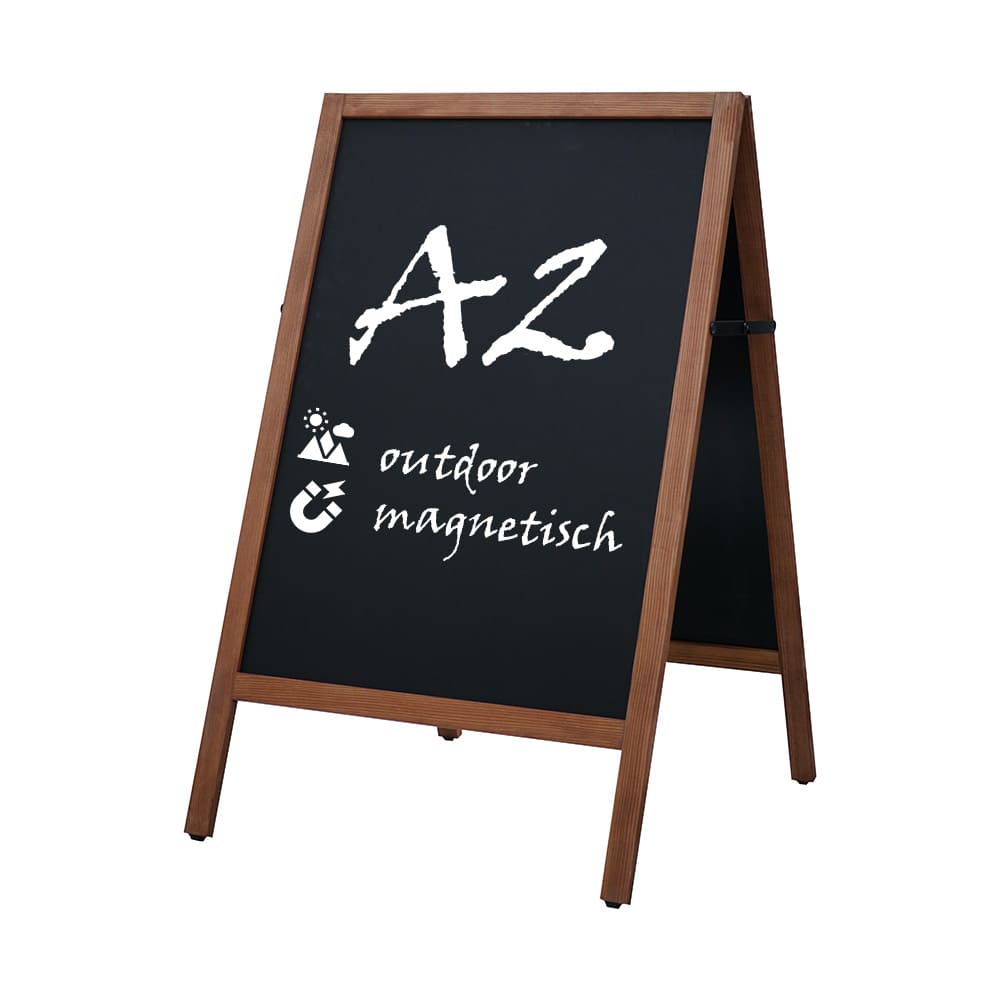 Holz Kundenstopper Outdoor, Magnetisch