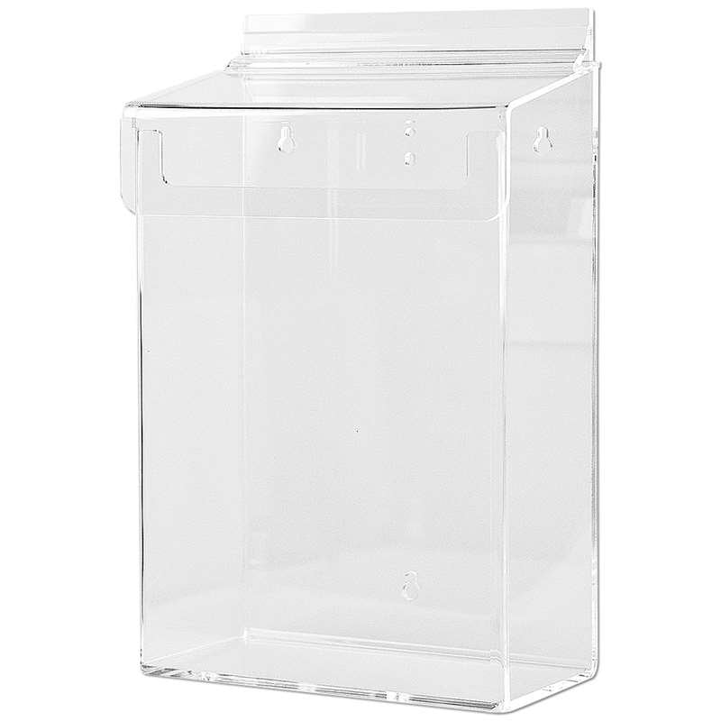 Acryl Prospektbox für Kundenstopper, Wandprospektbox