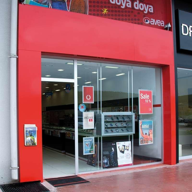 Acryl Prospektbox für Kundenstopper, Wandprospektbox