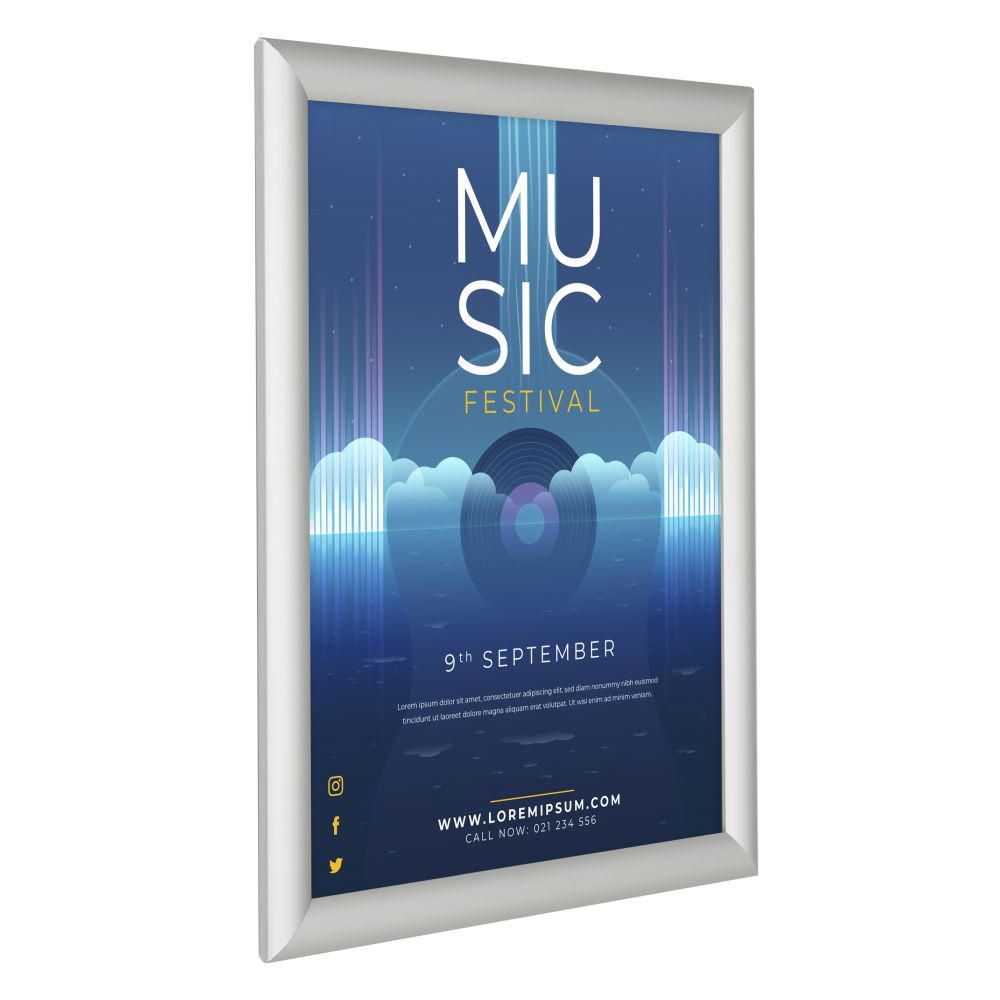 Alu Klapprahmen, 25mm, Silber