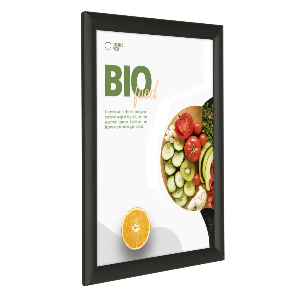 Alu Klapprahmen, 25mm, Schwarz