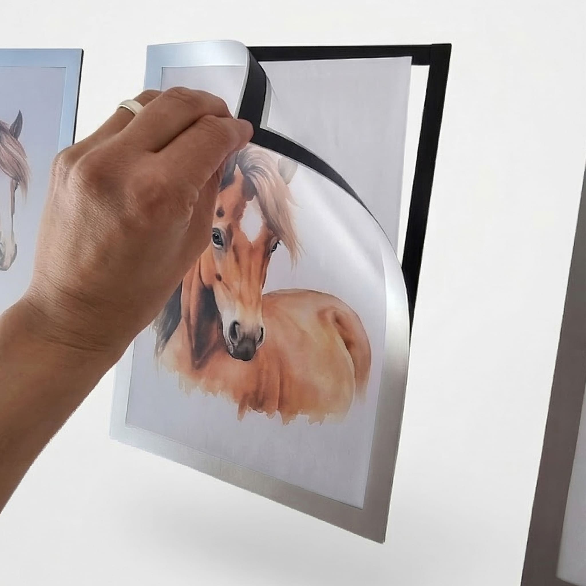 Magnetrahmen / Bilderrahmen selbstklebend A4 / A5 – Posterrahmen mit Magnetverschluss