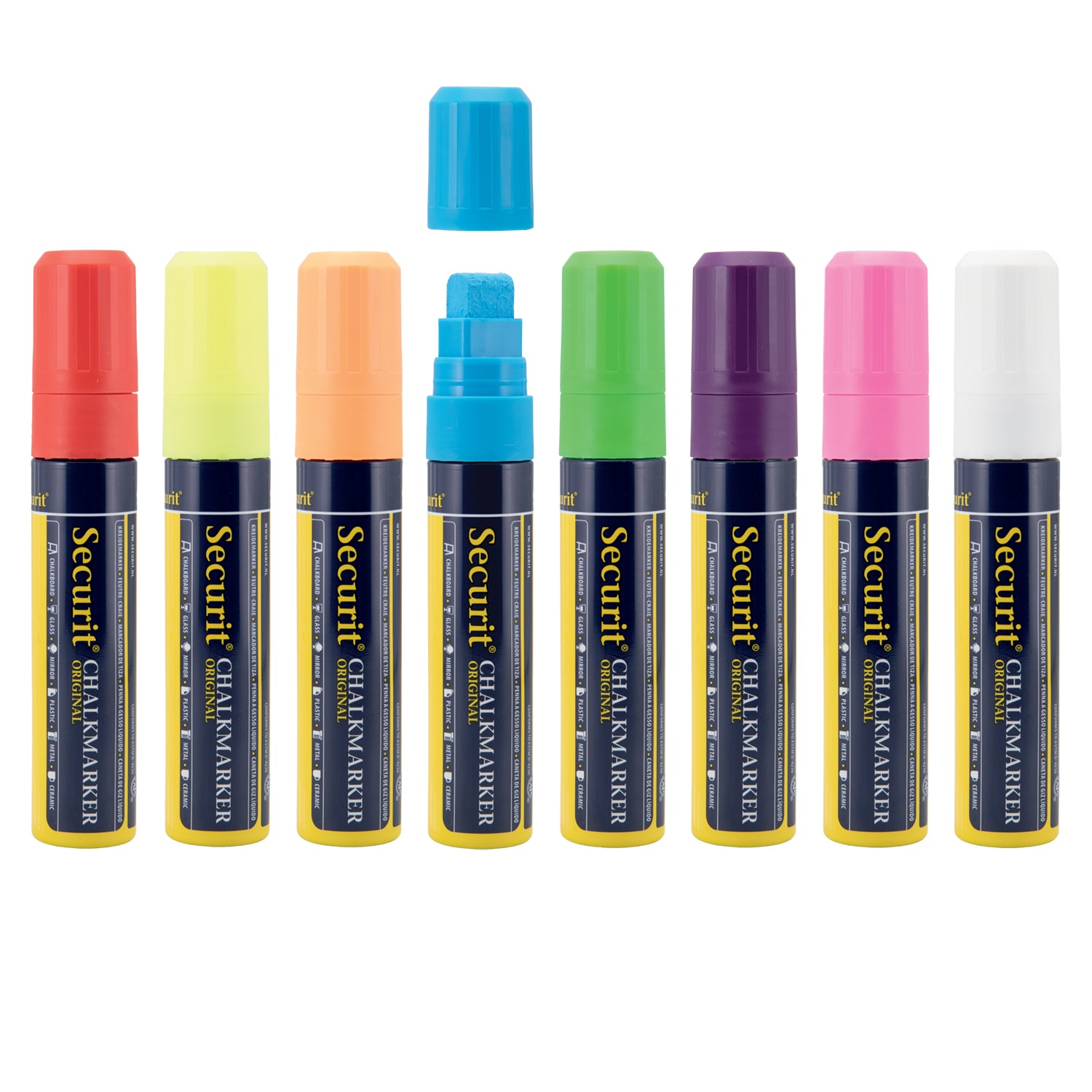 Securit®Kreidemarker, 7-15mm, 8er-Set, Farbig