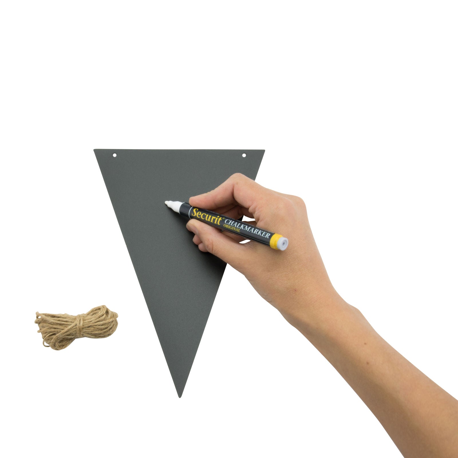 Securit® Wandkreidetafel Silhouette Wimpelkette, 12 Stk., 15x21cm