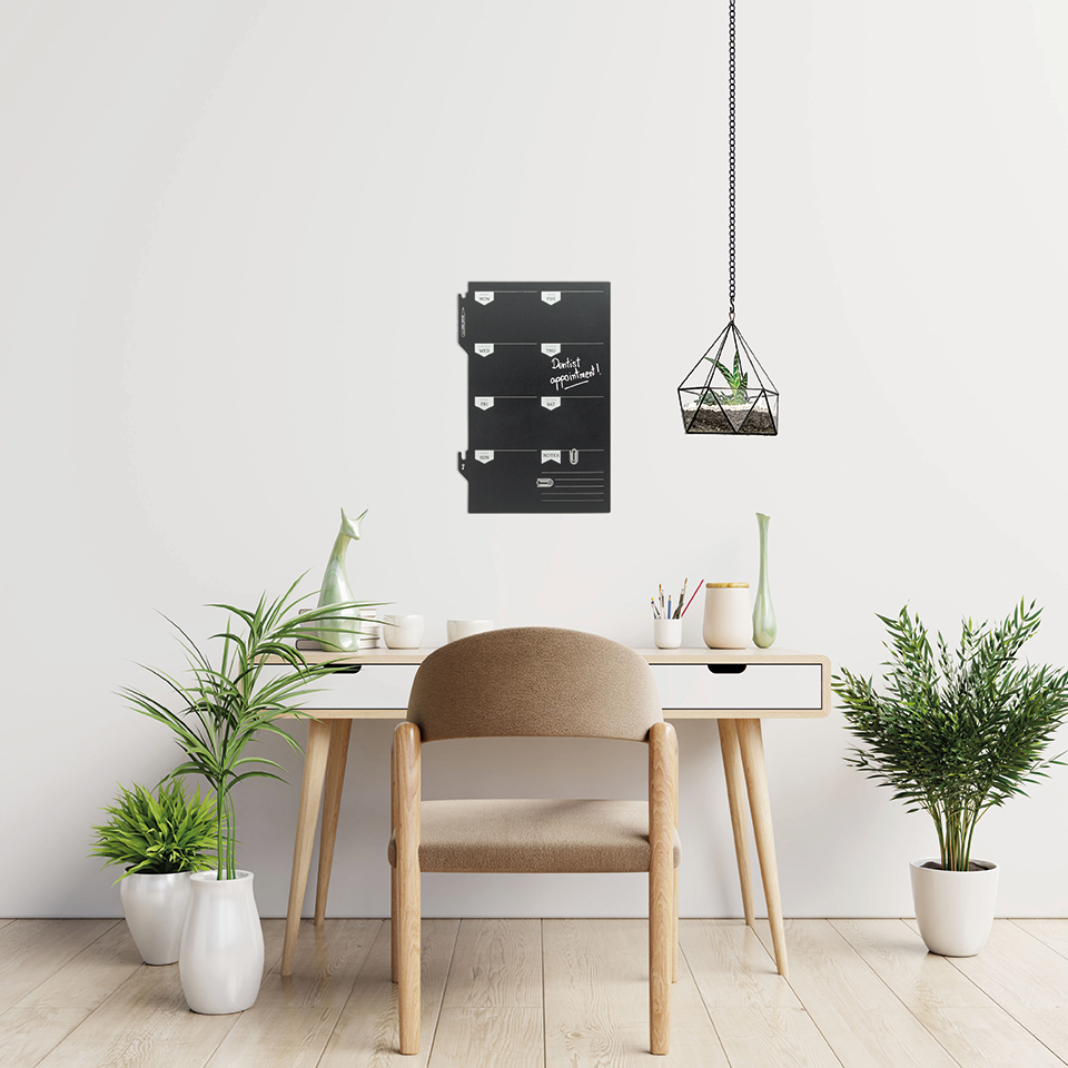 Securit® Wandkreidetafel Silhouette Wochenplaner, 30x50cm